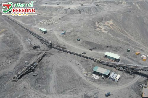 băng tải đất đá thải mỏ