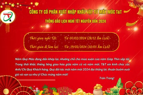 thông báo nghỉ tết công ty TTVM