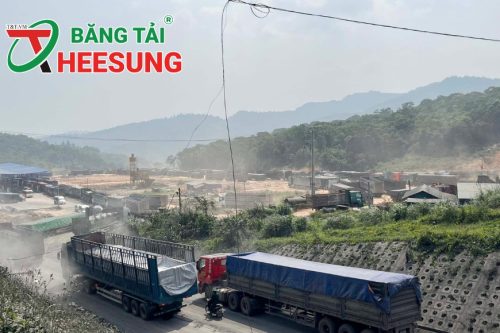 băng tải vận chuyển than