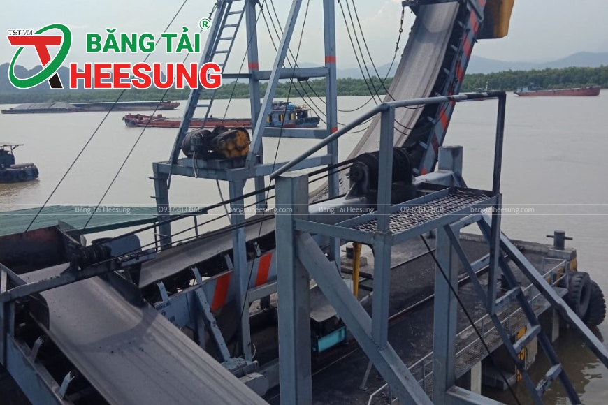 băng tải Heesung chở than