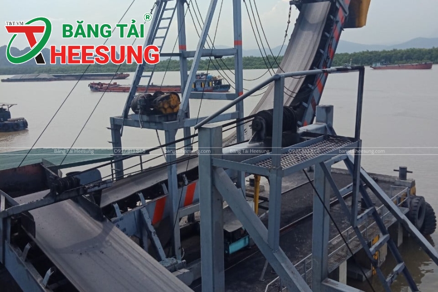 băng tải Heesung chở than
