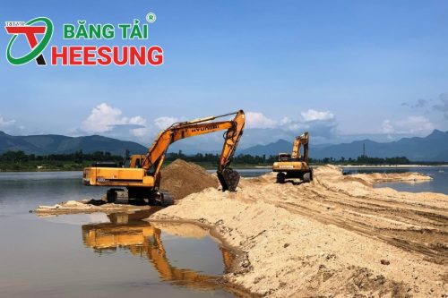 khai thác mỏ cát ở đồng bằng Sông Cửu Long