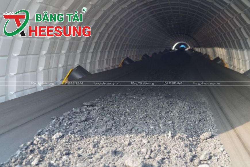 băng tải trong khai thác mỏ