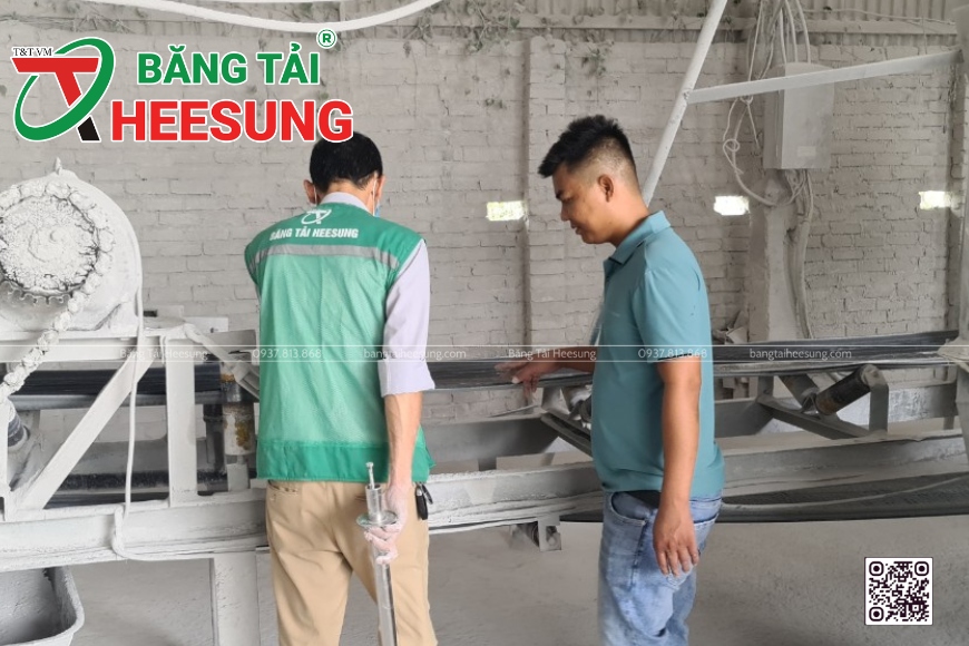 bảo hành băng tải cao su