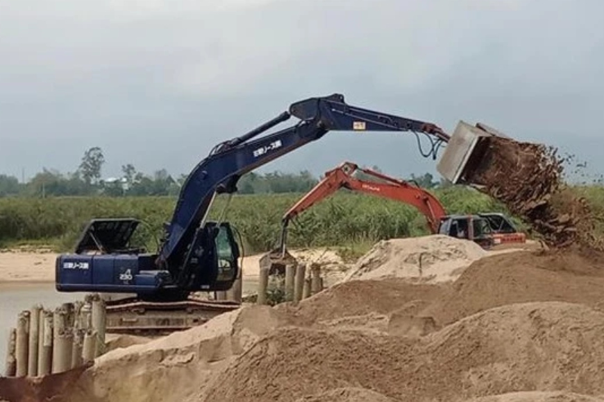 công suất khai thác cát sông