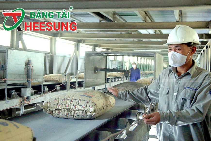băng tải ngành xi măng