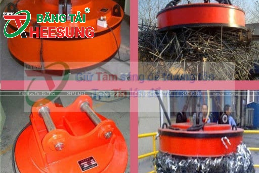 nam châm điện nâng sắt thép