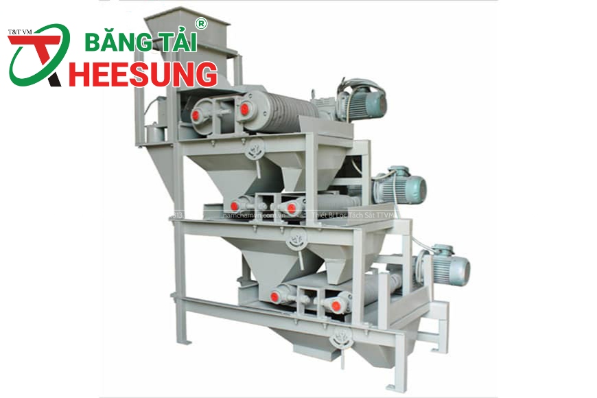 máy tuyển từ khô dạng băng tải