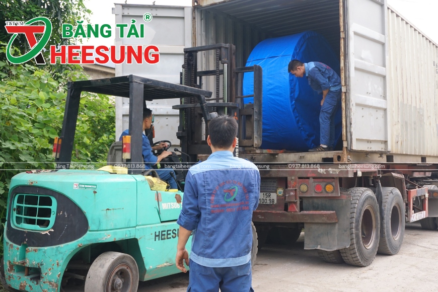 bán băng tải cao su Heesung