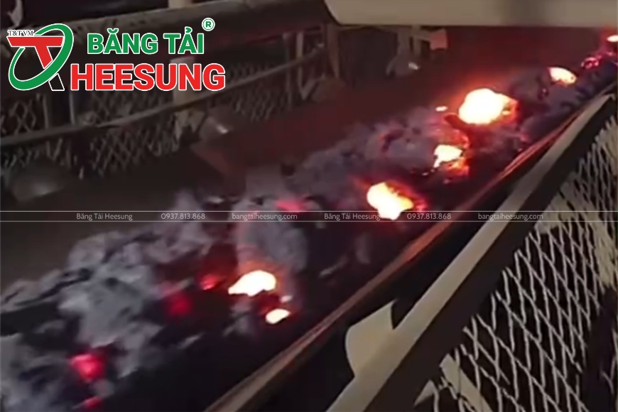 băng tải chịu nhiệt ngành sản xuất thép