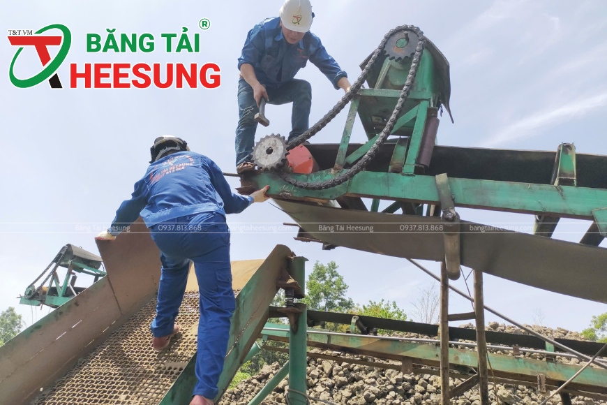 sửa chữa lỗi băng tải