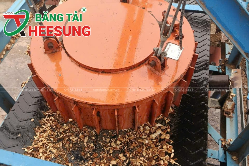 nam châm điện ngành dăm gỗ