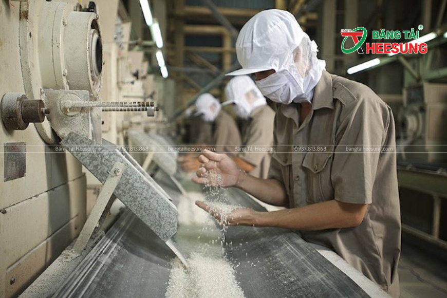 vận chuyển nông sản bằng băng tải Heesung