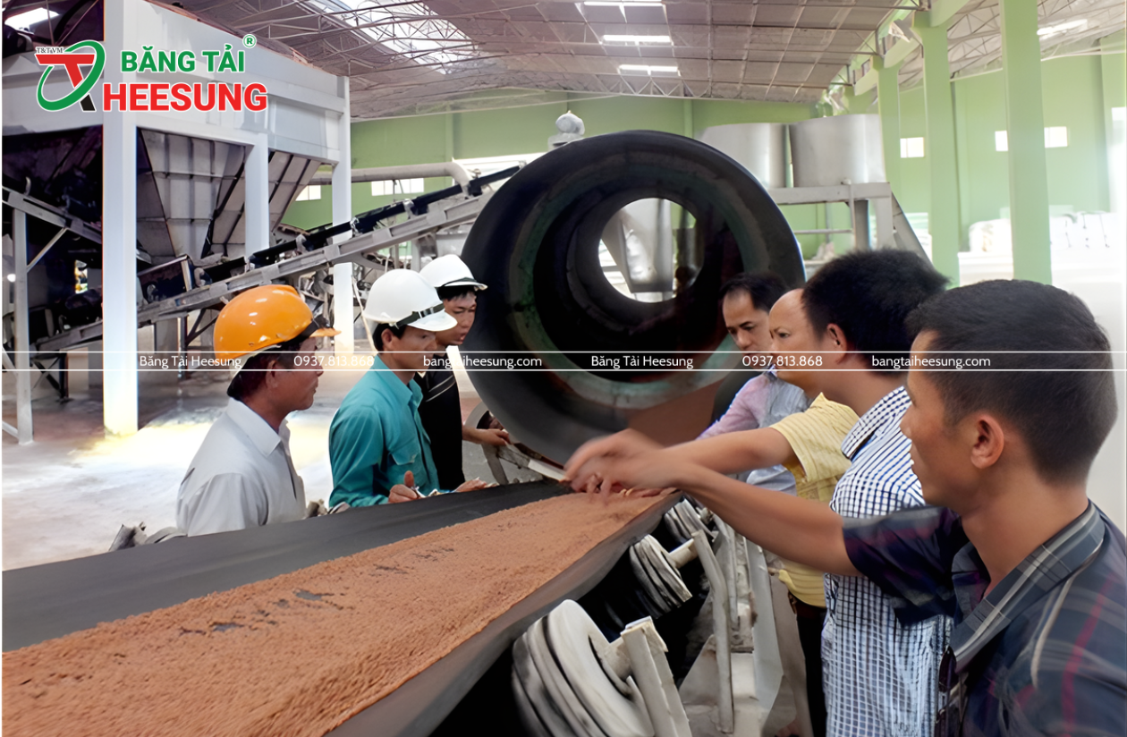 Băng tải phân bón, hóa chất Heesung