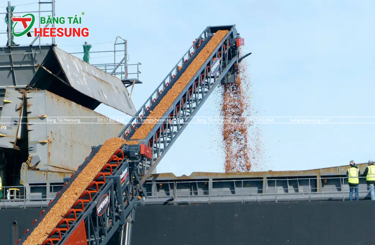băng tải dăm gỗ