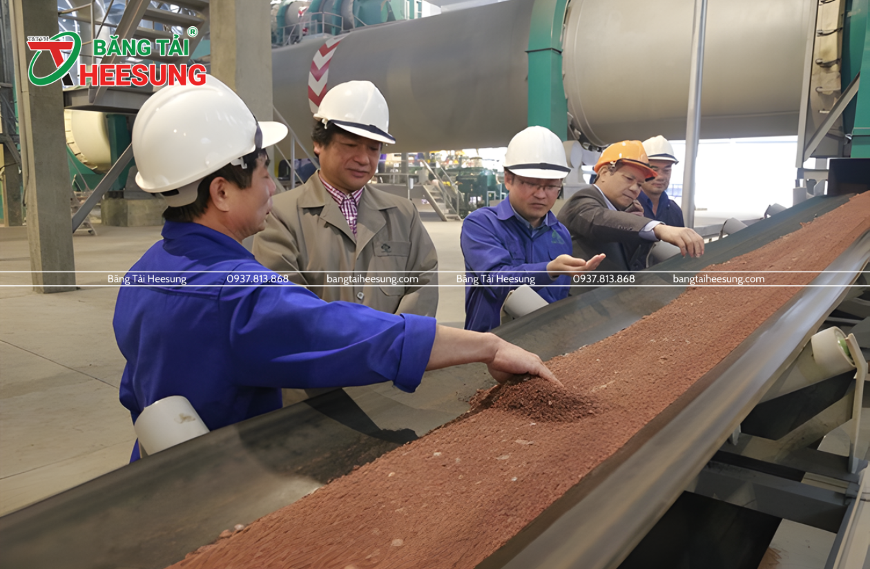 Băng tải phân bón, hóa chất Heesung