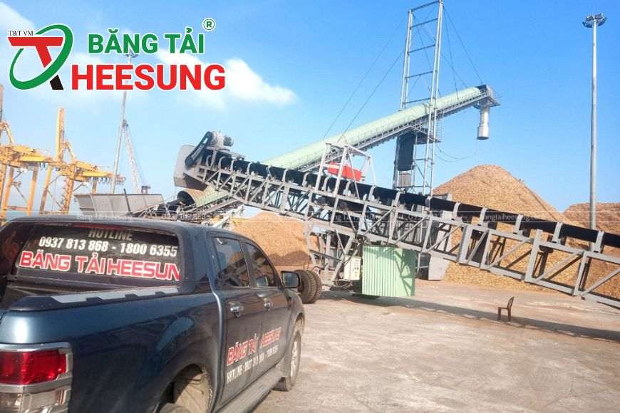 dây chuyền băng tải cao su Heesung