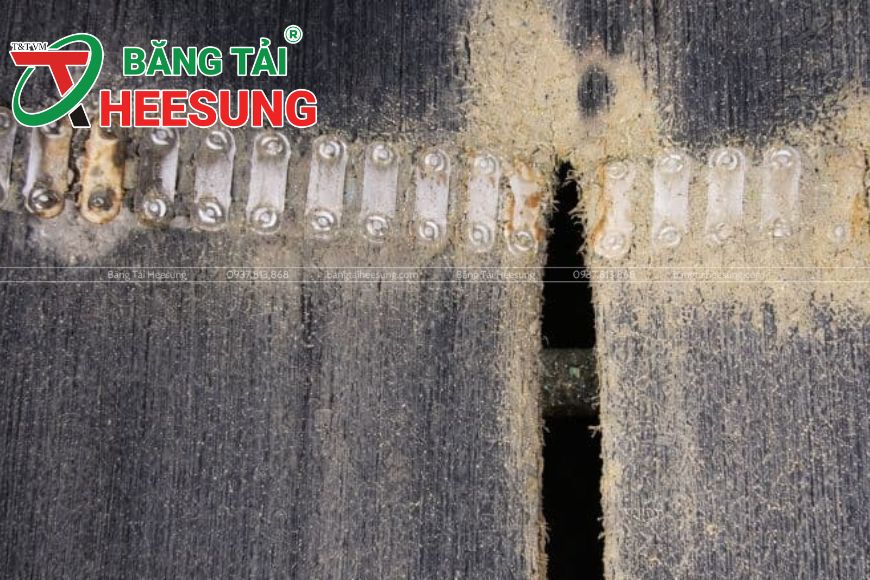 lỗi bị rách mối nối băng tải