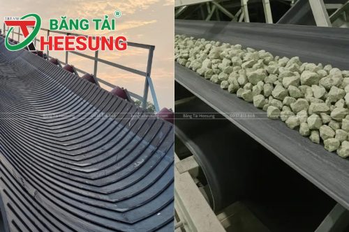 Nên sử dụng băng tải cao su trơn hay gân V
