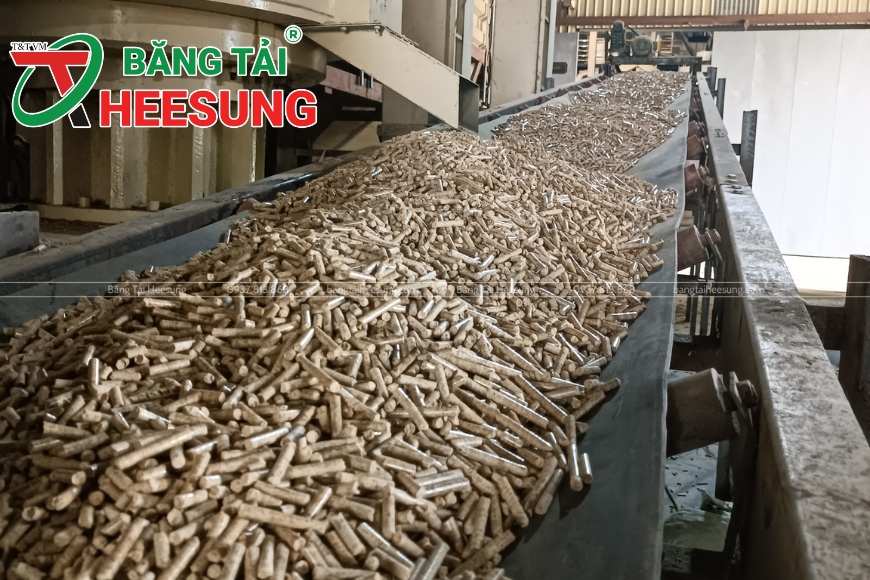 băng tải ngành viên nén gỗ