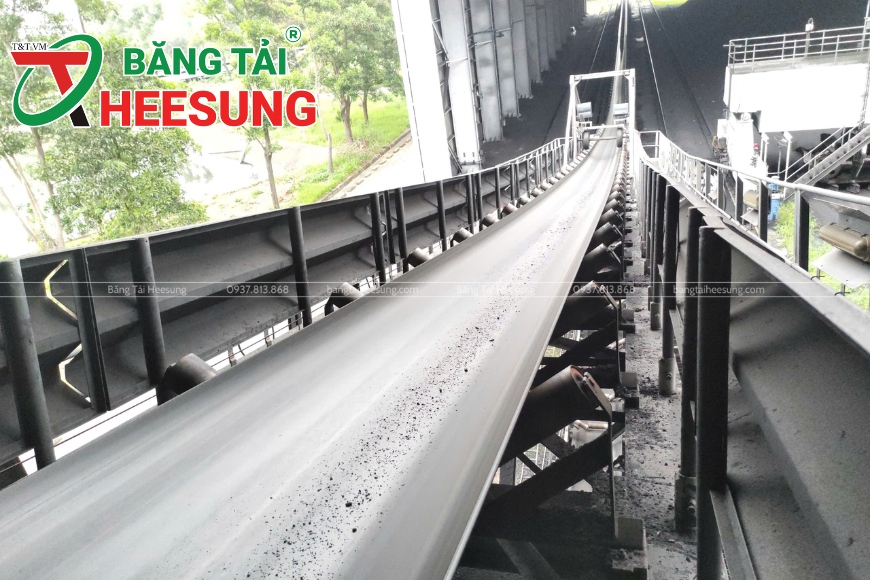 dây chuyền băng tải hoạt động