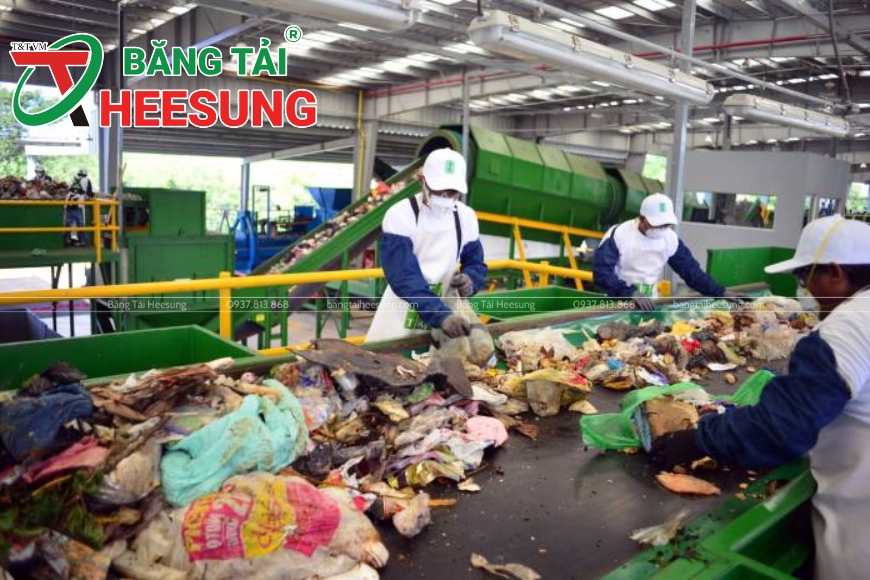 băng tải rác kháng hóa chất