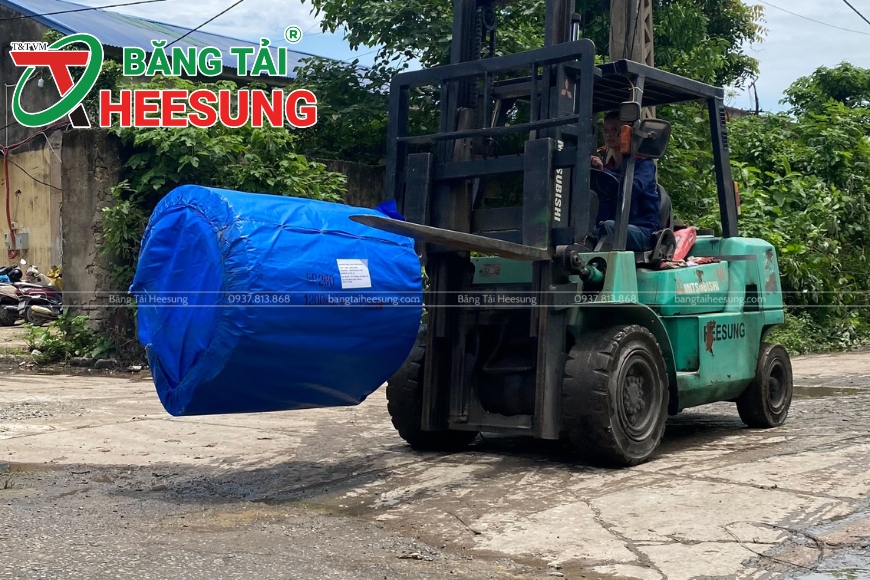 cách bốc băng tải cao su