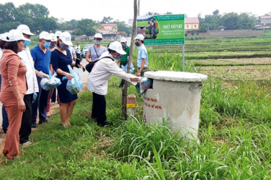 thu gom rác thải ở nông thôn