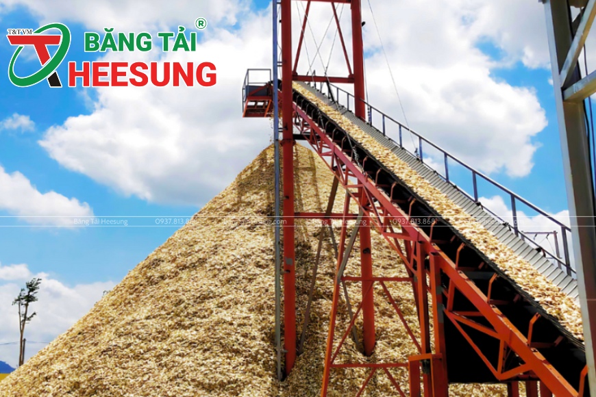 băng tải gân V trong sản xuất