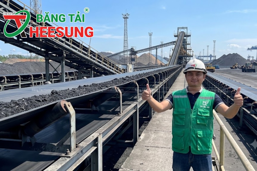 băng tải gân trong khai khoáng
