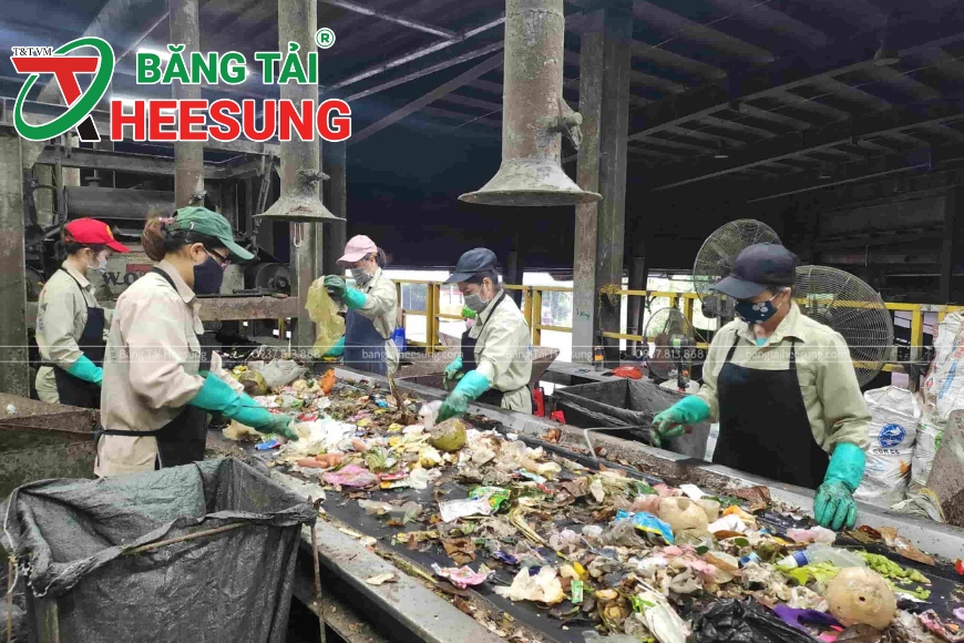 nước rỉ rác ảnh hưởng đến băng tải