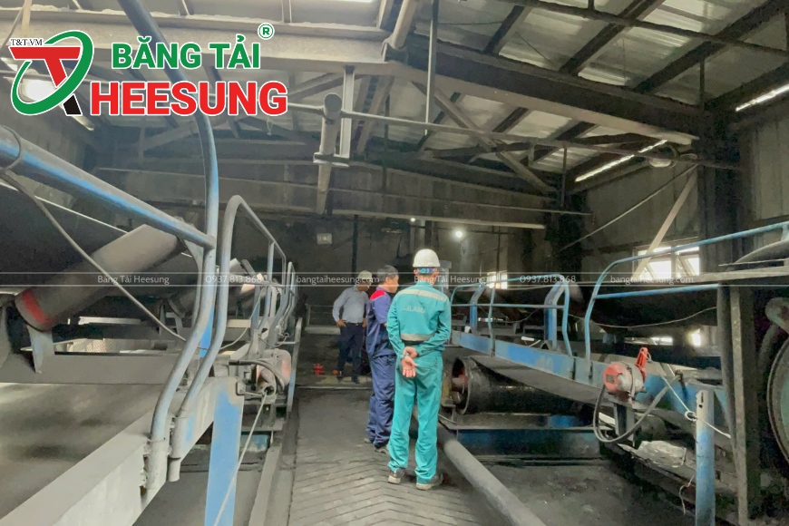 sử dụng băng tải Heesung