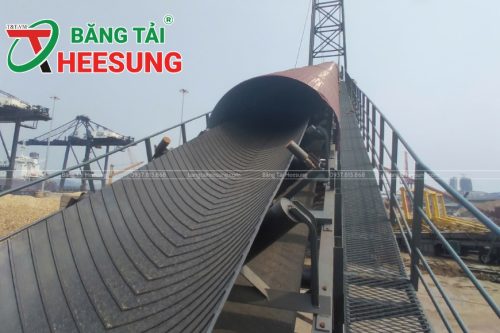 ưu điểm của băng tải cao su gân V
