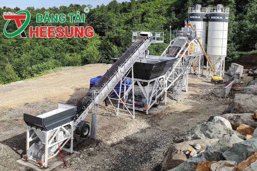 vận chuyển vật liệu ở độ dốc