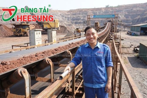băng tải cao su khai thác khoáng sản