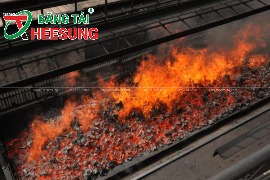 băng tải cao su kháng cháy