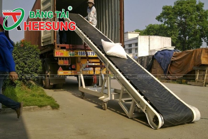 băng tải lúa loại gân V