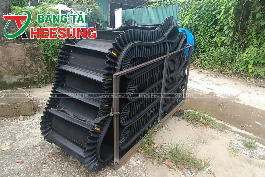 cung cấp băng tải cao su gầu bèo