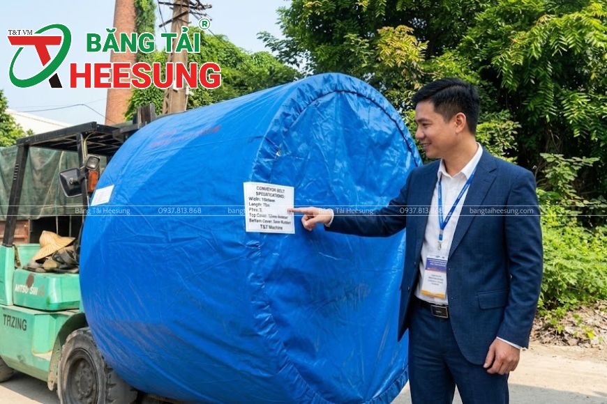 cung cấp băng tải lúa Heesung