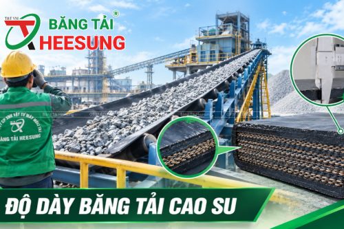 thông số độ dày băng tải cao su